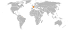 Location map for France and Singapore.