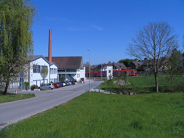 Factory and train (Kirchgasse)