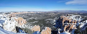 Rainbow Point'ten kuzeye panoramik manzara.