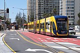 Een Flexity 2 aan de Australische Gold Coast