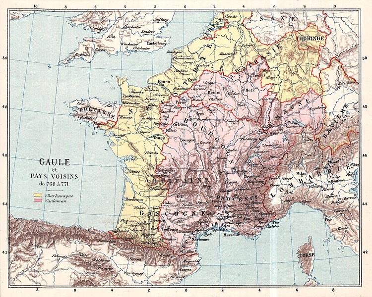 File:Gaule et pays voisins de 768 à 771, Auguste Longnon 1907.jpg