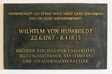 Gedenktafel im Haus Unter den Linden 6 in Berlin-Mitte (Quelle: Wikimedia)