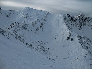 Geißfuß and Gaisalphorn above the Upper Gaisalpsee