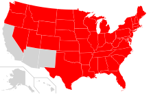 Род Zizia Native Distribution в США. Svg