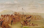 Rite d'initiation des garçons sioux (1835-1837)
