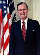 George H. W. Bush, President of the United States, 1989 official portrait.