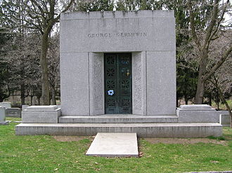 Gershwin mausoleum in Westchester Hills Cemetery Gershwin best 800.jpg