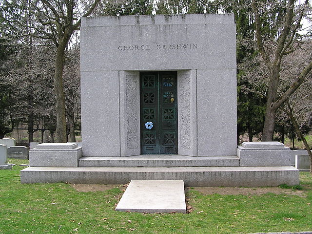 Gershwin's mausoleum in Westchester Hills Cemetery