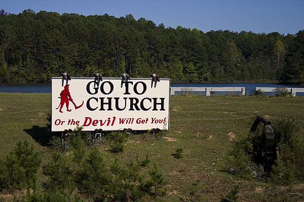 Billboard along I-65 north, north of Prattville and just south of milemarker 191