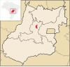 Location of Santa Isabel in Goiás