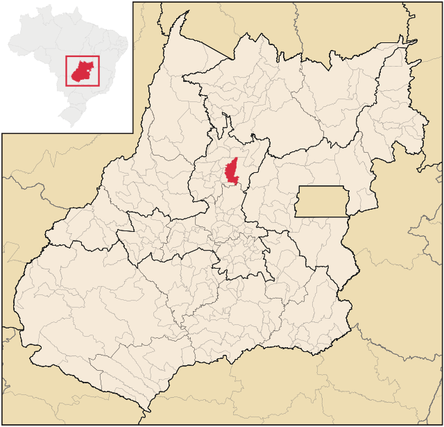 Localização de Santa Isabel em Goiás