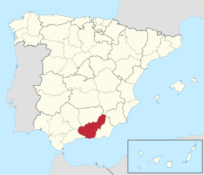 File:Granada in Spain (plus Canarias).svg