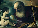 Guercino (Giovan Francesco Barbieri) - Dumnezeu Tatăl și Înger - Google Art Project.jpg