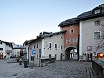 Town house with city wall