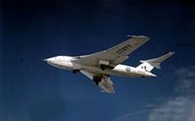 A Victor B.1 showing its crescent wing