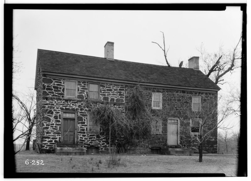 File:Historic American Buildings Survey Nathaniel R. Ewan, Photographer April 10, 1936 EXTERIOR - SOUTH ELEVATION - Burrough-Dover Farmhouse, Pennsauken, Camden County, NJ HABS NJ,4-MERCH.V,2-1.tif