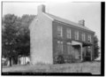 Historic American Buildings Survey W. S. Stewart, Photographer Sept. 23, 1936 SOUTH EAST ELEVATION - Old Eves Place, Delaware Memorial Bridge Vicinity, New Castle, New Castle HABS DEL,2-NEWCA.V,2-1.tif