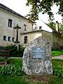 Čeština: Pomník Františku Binderovi (1914-1942), podplukovníku letectva, v Hojné Vodě na Novohradsku, jižní Čechy, kde se narodil. English: Memorial to František Binder (1914-1942), RAF sergeant, in the village of Hojná Voda, part of Horní Stropnice, south Bohemia, Czech Republic, where he was born.