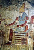 Рельєф Гора у храмі Сеті I в Абідосі
