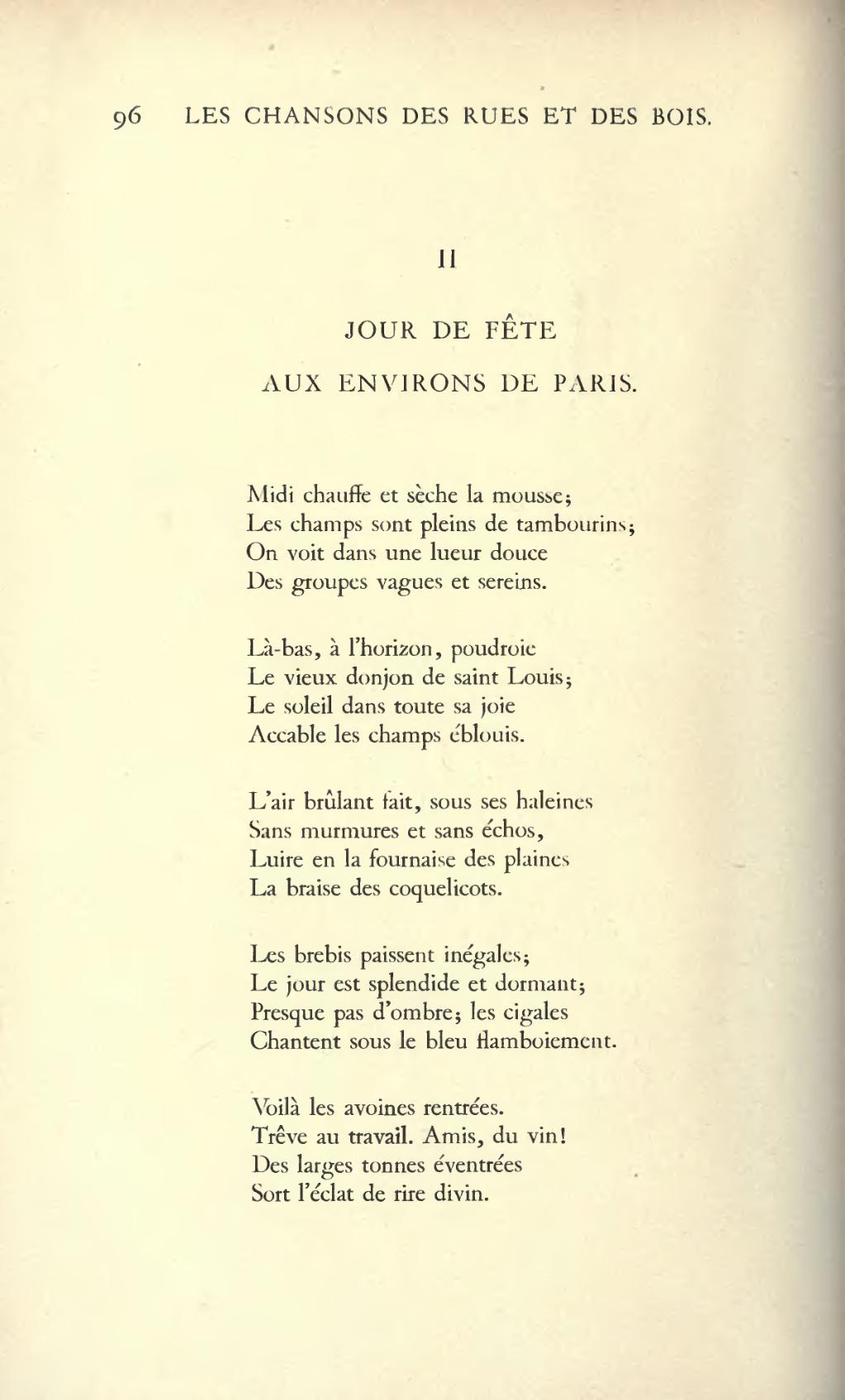 Poeme Sur Le Vieux Paris