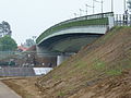 A Tisza felett átívelő új II. Rákóczi Ferenc híd a 41-es főúton