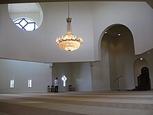 Interior of ISNA mosque ISNA Plainfield Indiana 2008 Bakhtier three.JPG