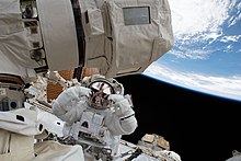 Tingle during his first EVA ISS-54 EVA-1 (a) Scott Tingle.jpg