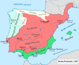 Iberian Peninsula around 560