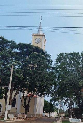 Torre da igreja matriz de Bilac