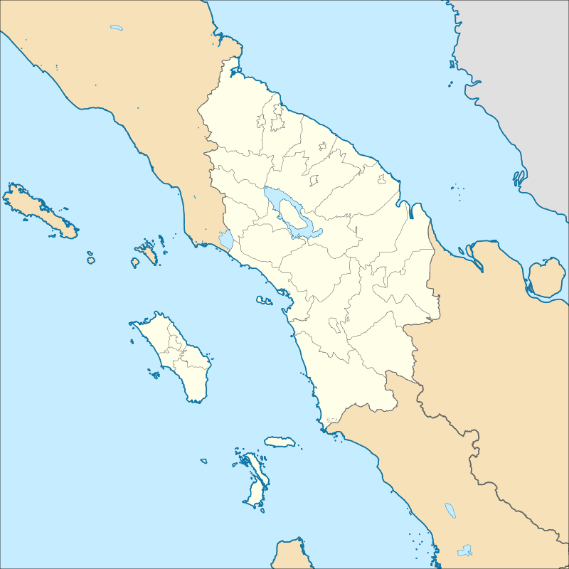 Templat Location map  Sumatra  Utara  Wikipedia bahasa 