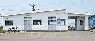 Shadai Station railway station in Shiraoi, Shiraoi district, Hokkaido, Japan