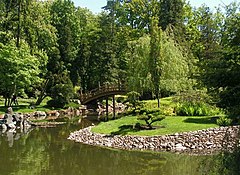 Japanese garden Wroclaw arch bridge.jpg