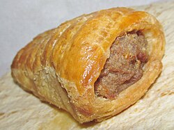 John Campbell's Irish Bakery Sausage Roll (34278149014).jpg