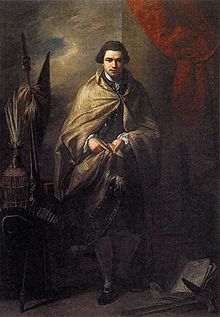 Painting of Joseph Banks by Benjamin West held by Usher Art Gallery