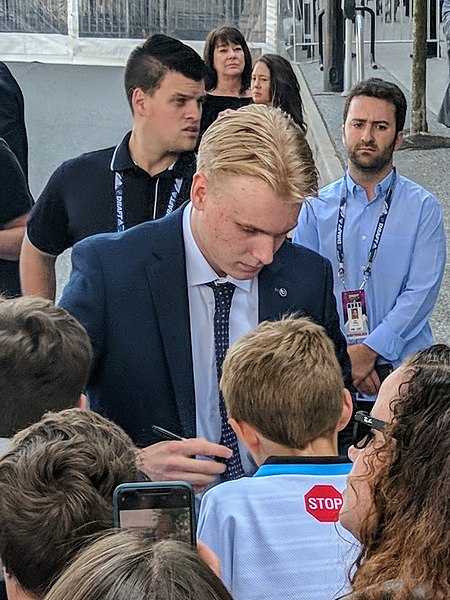 Kaapo Kakko was selected second overall by the New York Rangers.