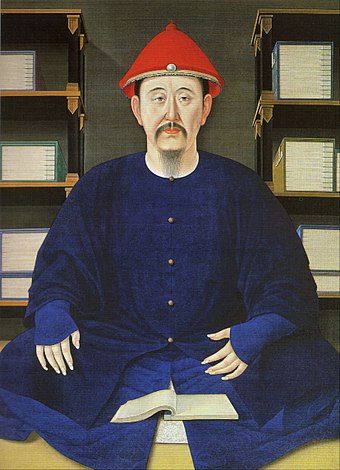 The Kangxi Emperor at the age of 45, painted in 1699