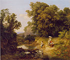Idealny pejzaż, (Ideale Landschaft), 1837
