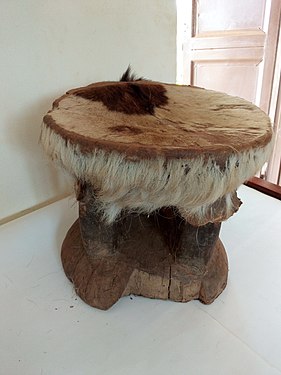 A traditional Kikiga stool, Kabale Regional Museum