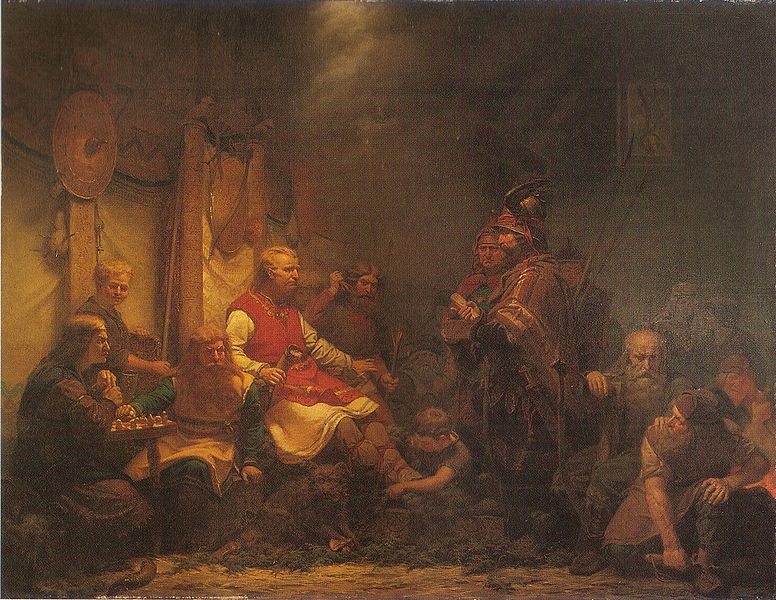 File:Konung Ellas sändebud inför Ragnar Ladbroks söner (1857) av August Malmström.jpg