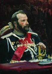 Портрет работы Ильи Репина, 1903 г. Этюд к картине «Торжественное заседание Государственного совета 7 мая 1901 года».