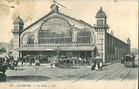 Вокзал Гавра в 1882 году