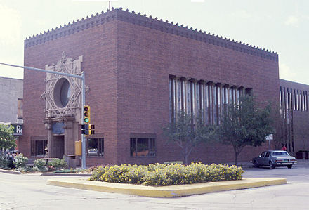 Merchants' National Bank in Poweshiek County, designed by Louis Sullivan