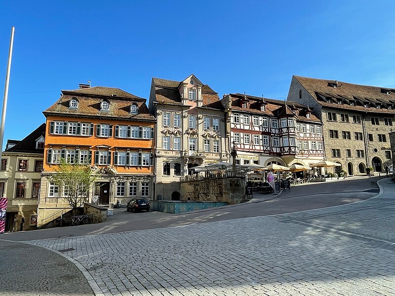 File:Landappbw 958911 1817 Häuserzeile Am Markt Schwäbisch Hall.jpg