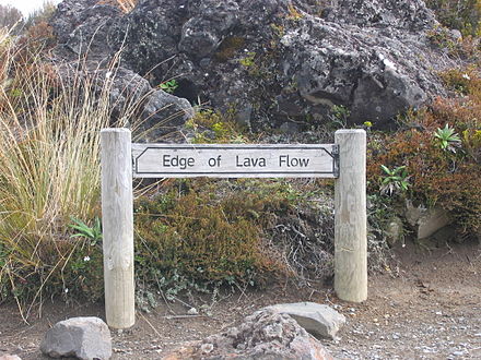 Lava line sign