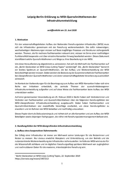 File:Leipzig-Berlin-Erklärung zu NFDI-Querschnittsthemen der Infrastrukturentwicklung.pdf