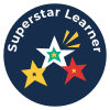 Let's Connect badge - Superstar Learner.svg