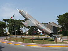 F-104S on display at Lignano Sabbiadoro, in north-eastern Italy