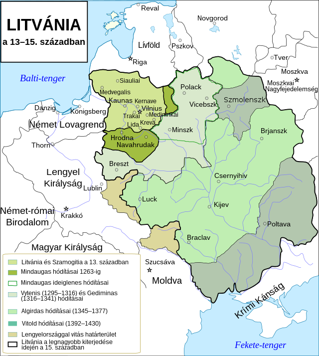 A Litván Nagyfejedelemség a 15. században