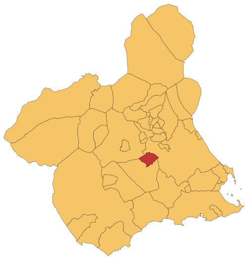 Location in Murcia