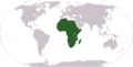 World map: Africa (location).